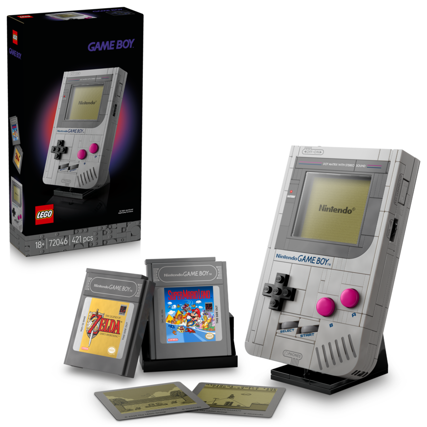 LEGO Super Mario Game Boy - Nintendo Display with 2 Cartridges 72046 @ True Toys