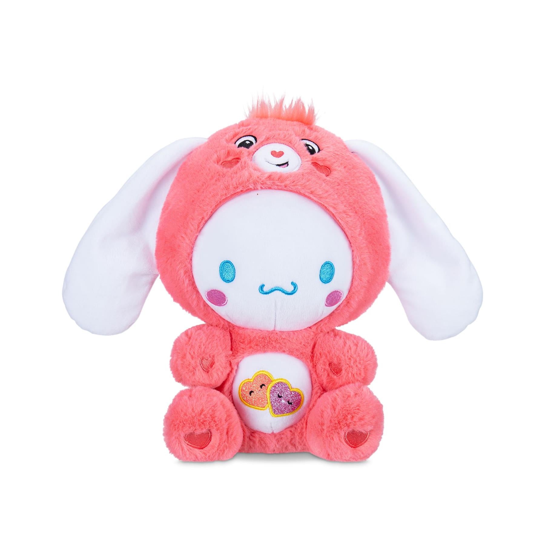 Care Bears x Hello Kitty Cinnamoroll as Love-A-Lot Bear Plush 25cm