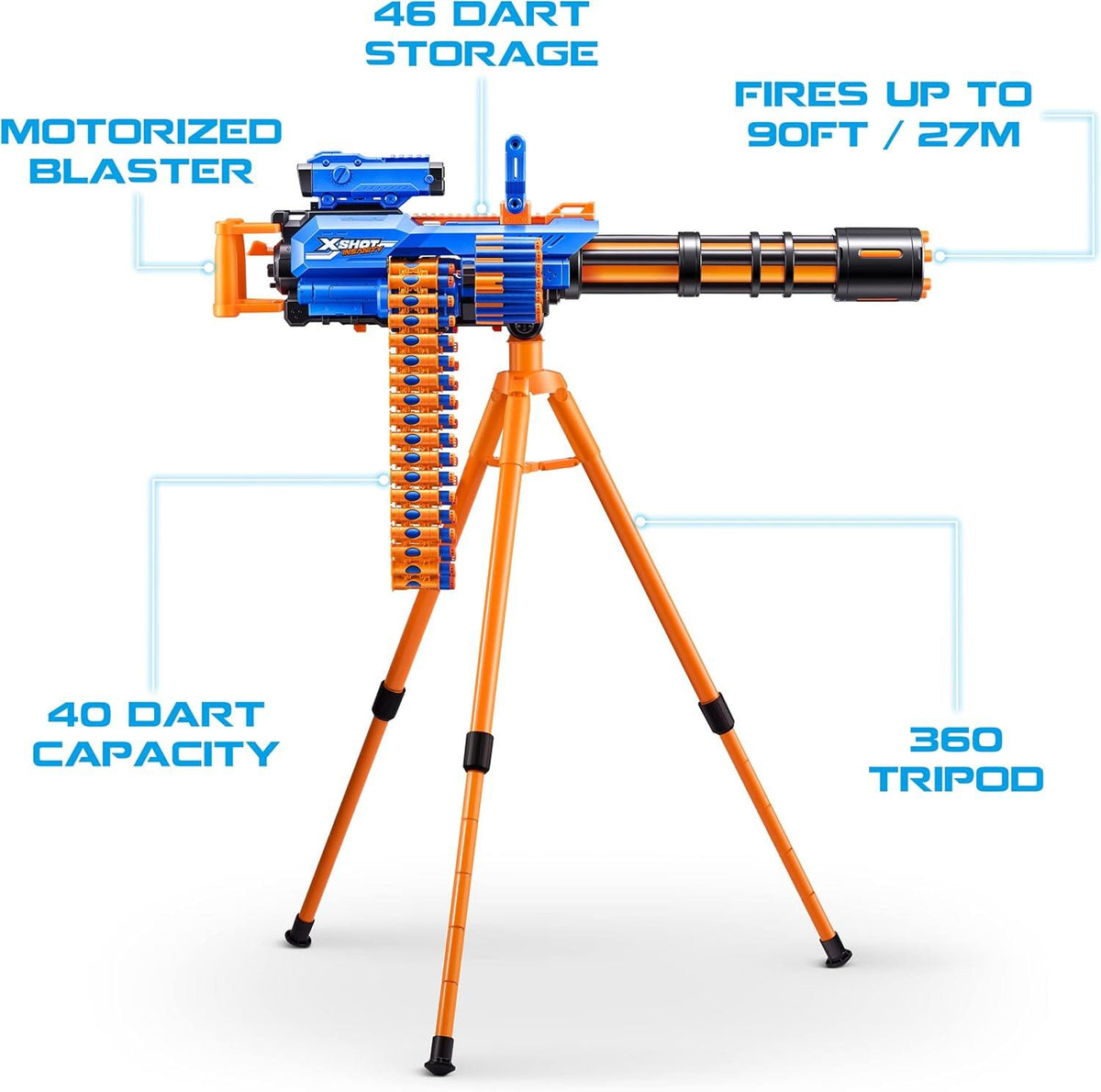 X-Shot Insanity Motorised Rage Fire Blaster