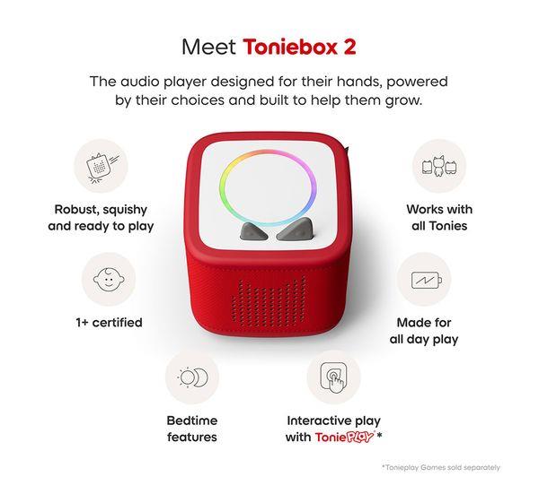 Toniebox 2 Starter Set With Creative Tonie Rubie - Sunset Red