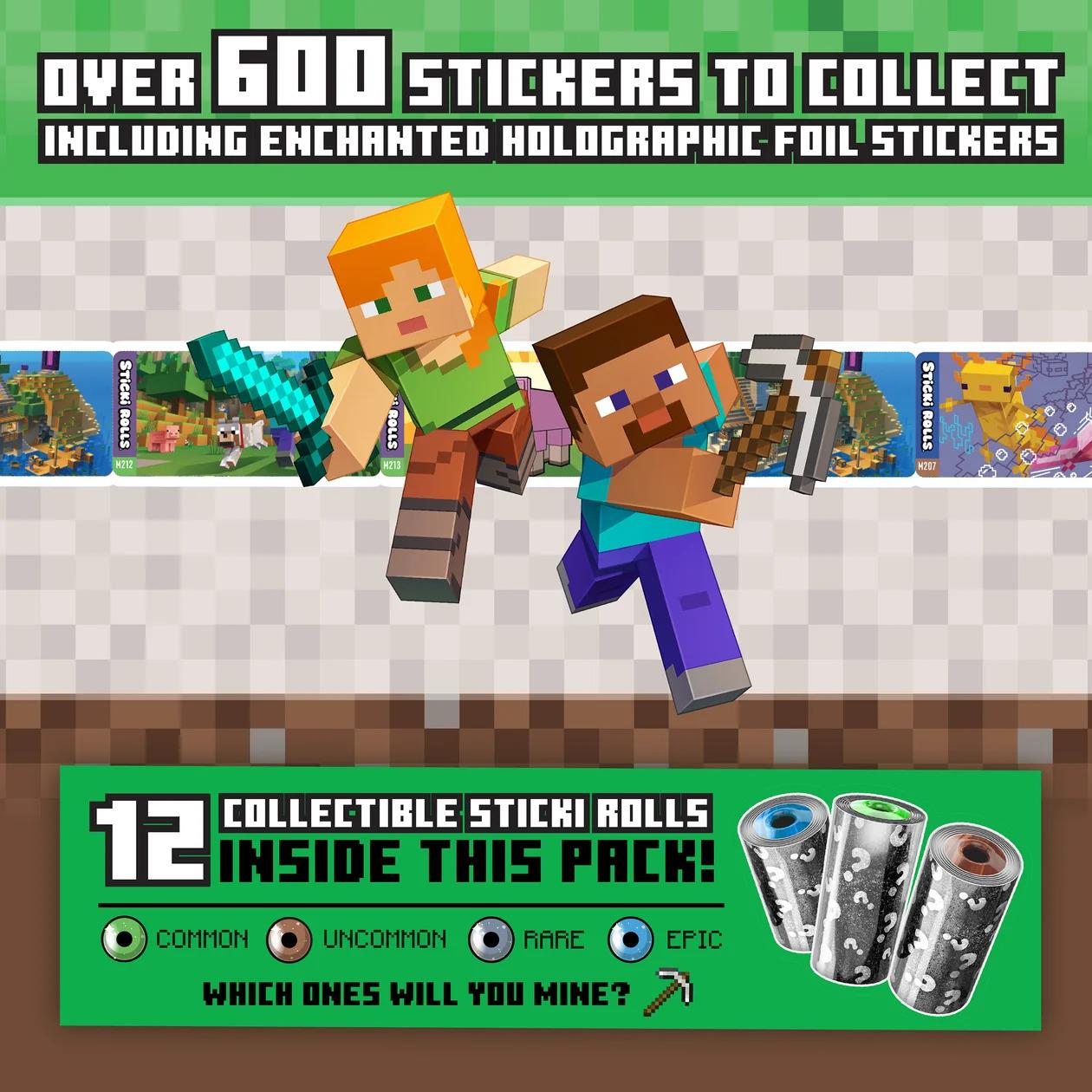 Sticki Rolls Minecraft Collectors Book