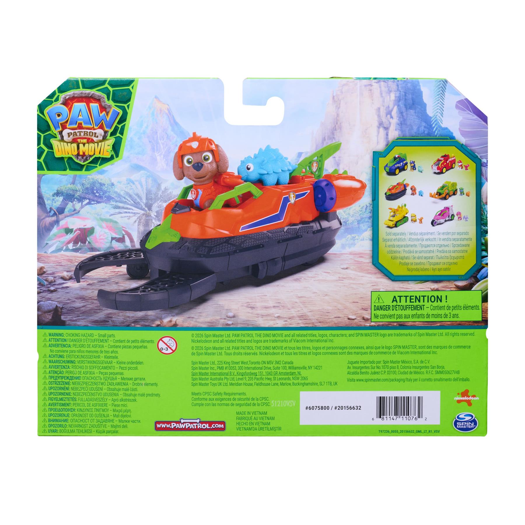 Paw Patrol Dino Themed Vehicle - Zuma