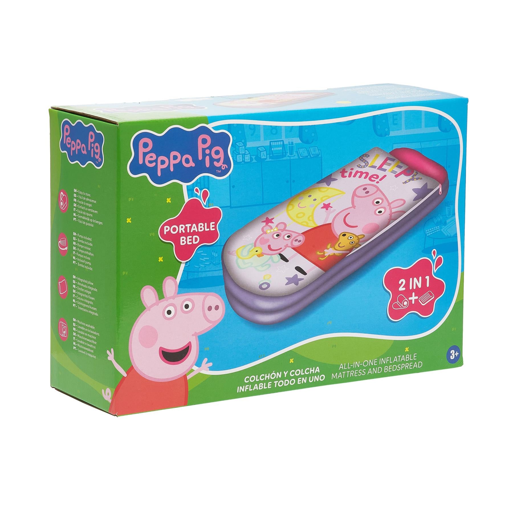 Peppa Pig All in 1 Inflatable Portable Bed