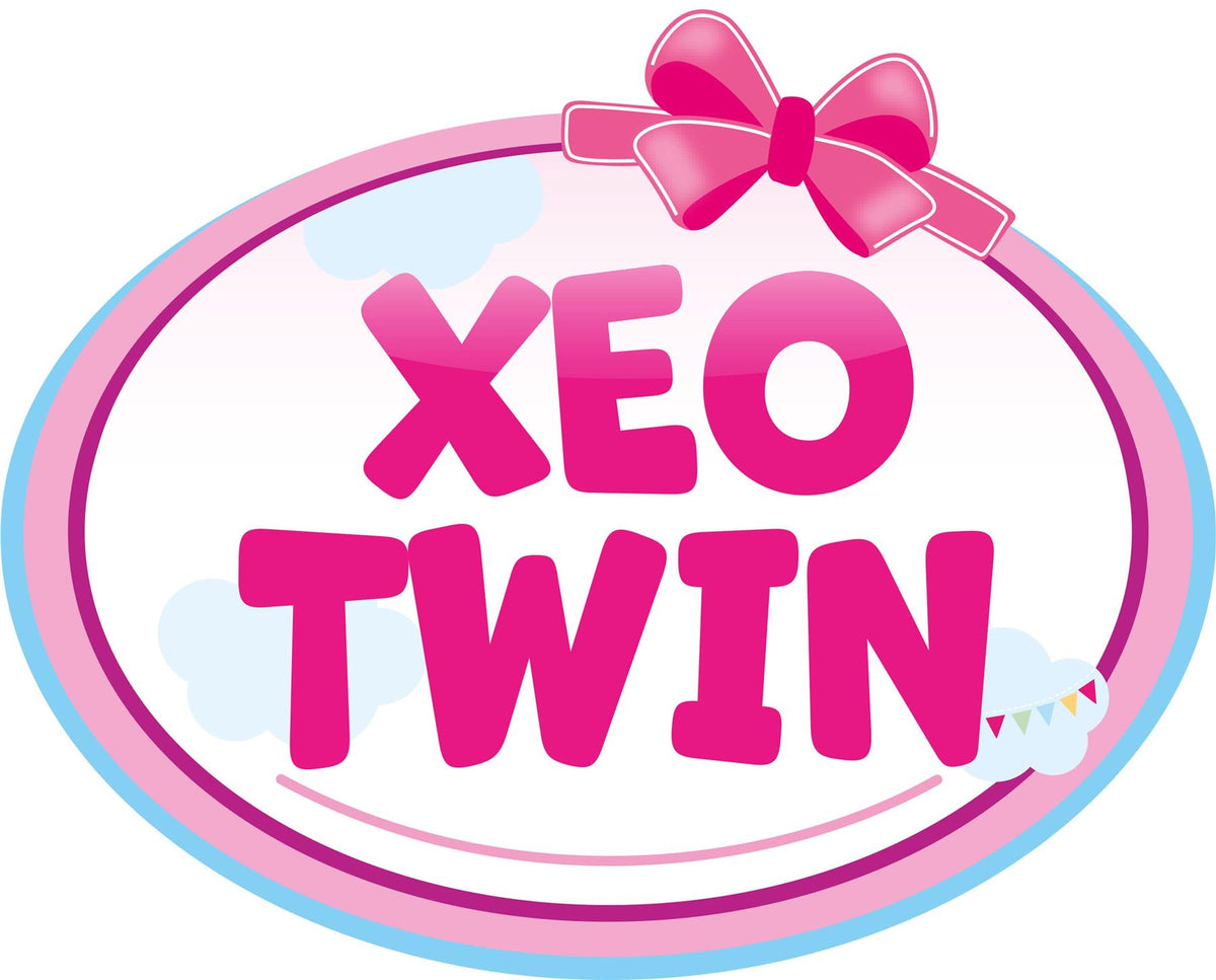 Bayer Xeo Twin Doll Pram - Grey/Soft Pink