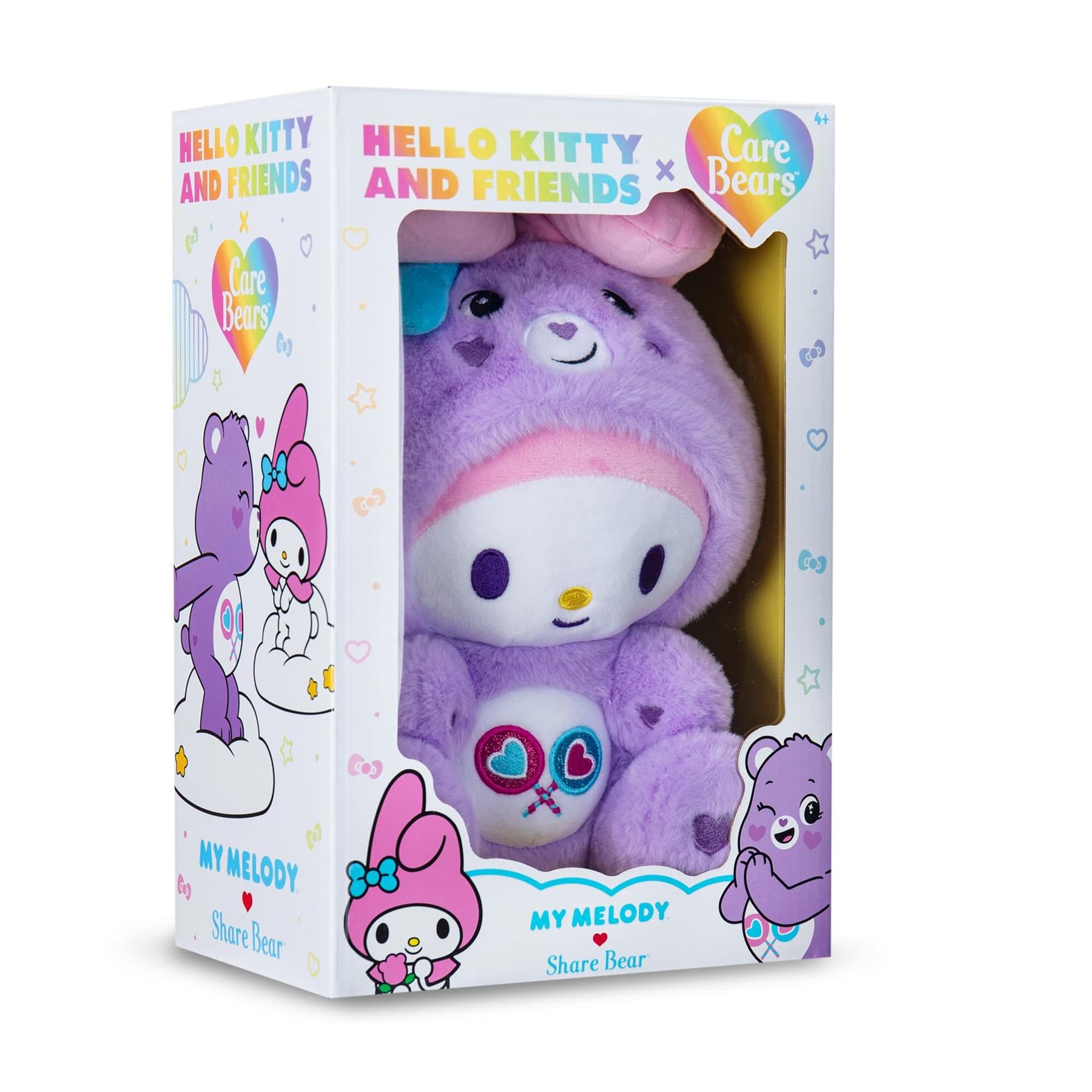 Care Bears x Hello Kitty My Melody as Share Bear Plush 25cm