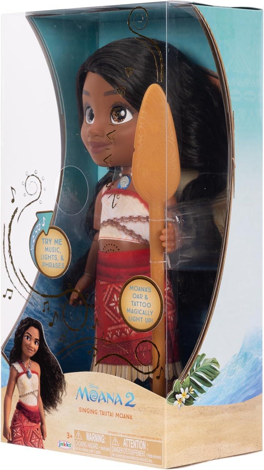 Disney Moana 2 Singing Doll with Light- Up Oar - Moana