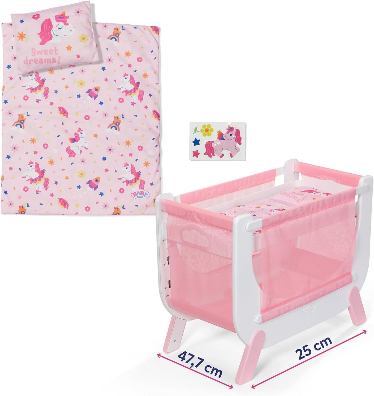 BABY born Unicorn Dolls bed