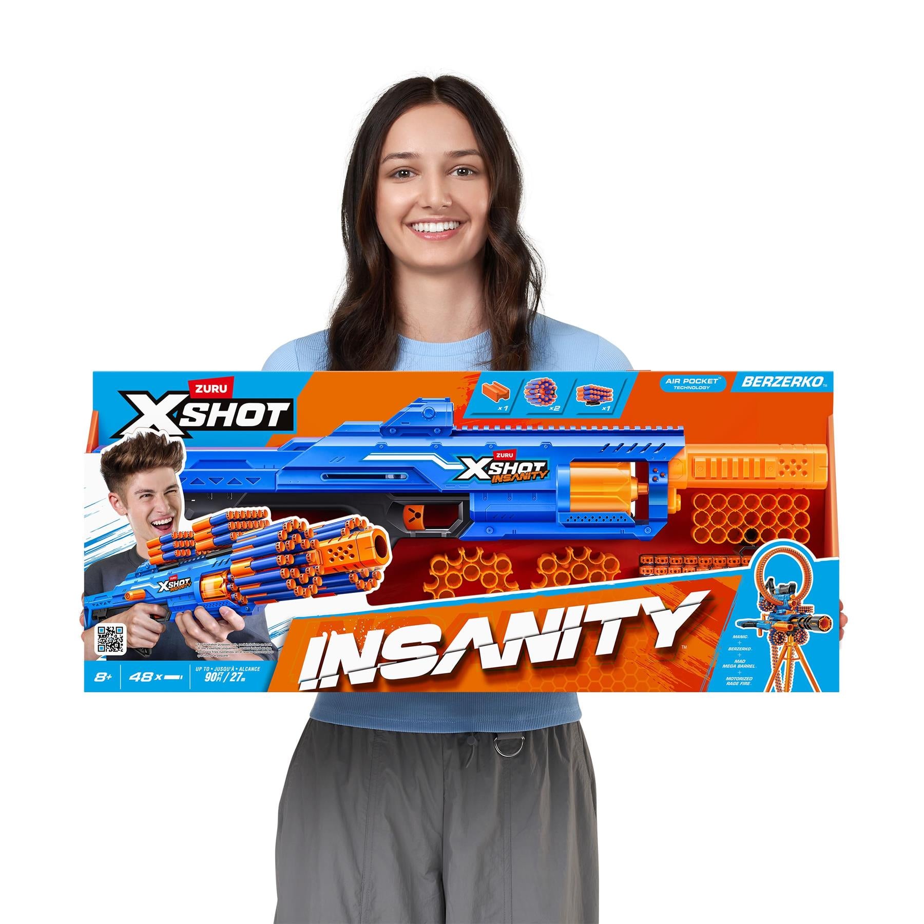 X-Shot Insanity Berzerko 8 Dart Foam Blaster