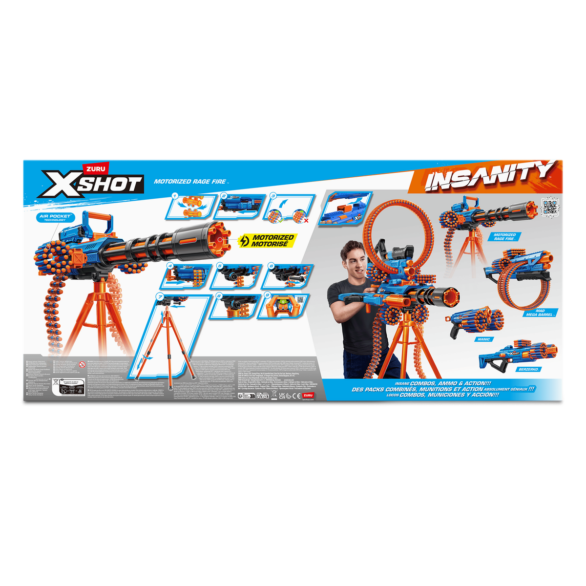 X-Shot Insanity Motorised Rage Fire Blaster
