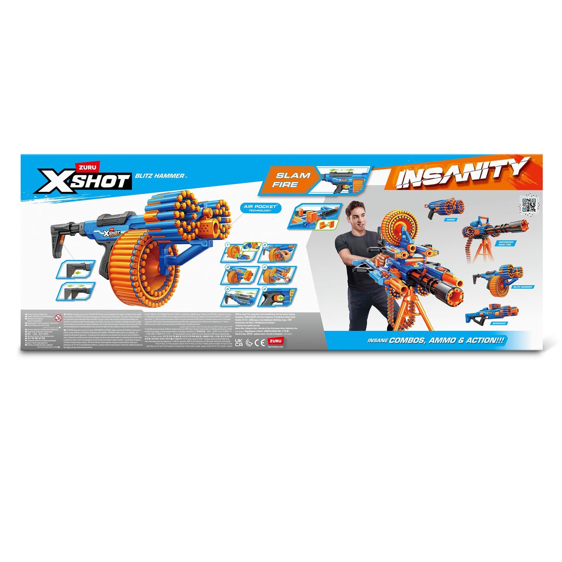 X-Shot Insanity Blitz Hammer