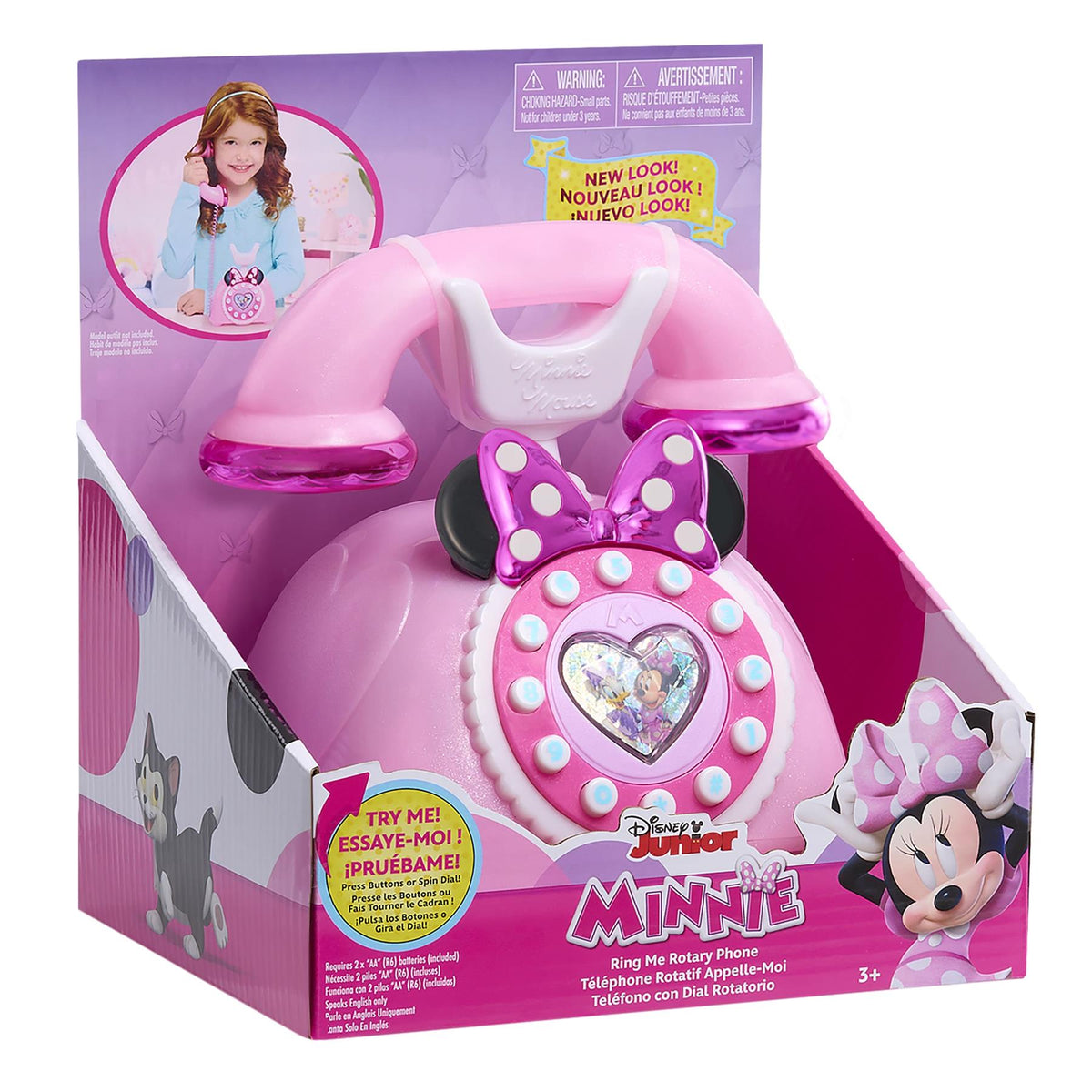 Disney Jr Minnie Mouse Ring Me Rotary Phone