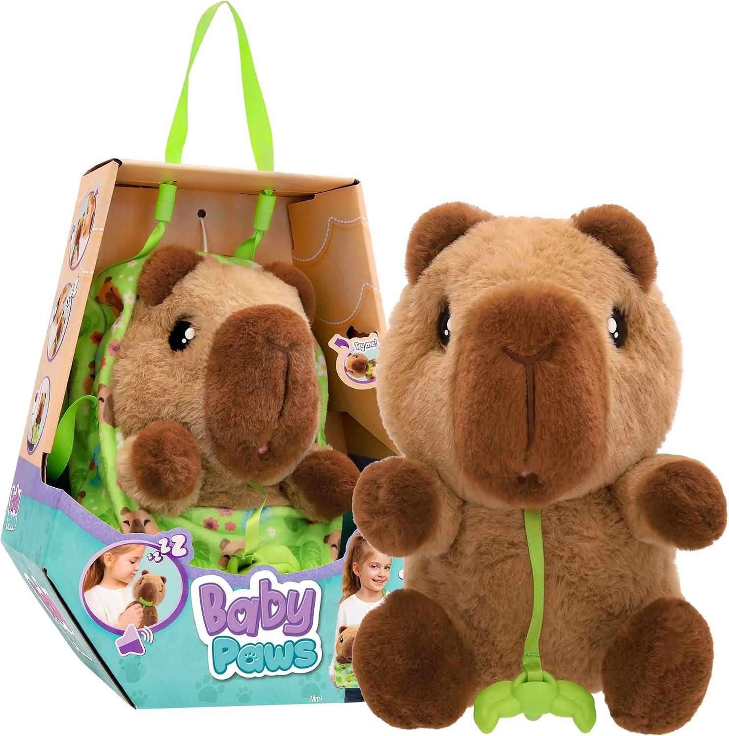 Baby Paws Capybara Interactive Plush