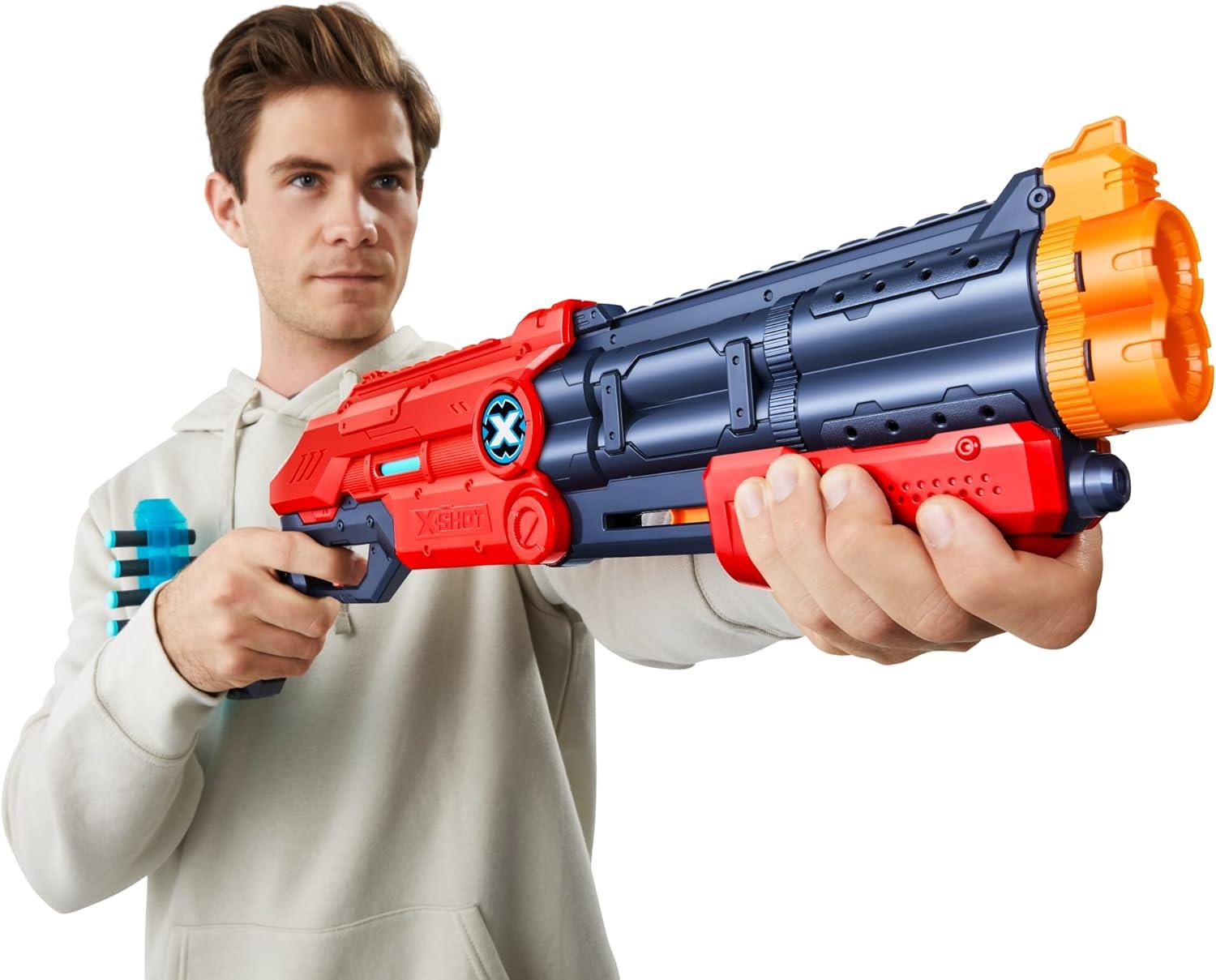 Zuru X-Shot Vigilante Dart Blaster with 4 Cans & 12 Darts