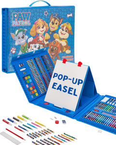 Paw Patrol 169 Piece Childrens Easel Set with Whiteboard, Chalkboard & Accessories