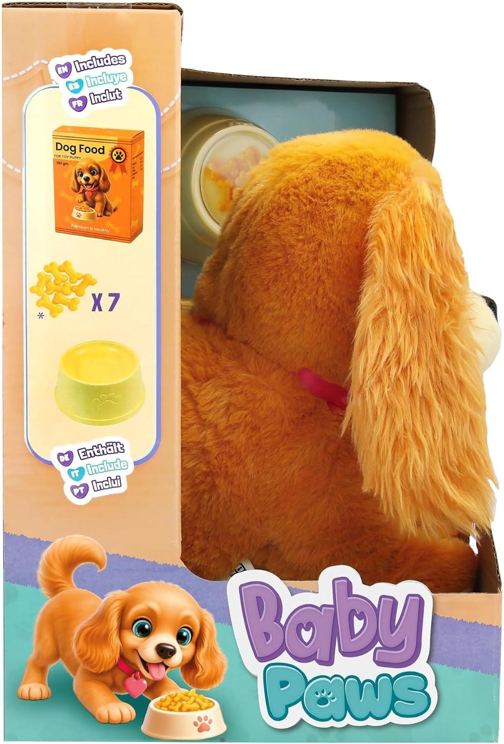Baby Paws Eat & Go Interactive Plush Puppy