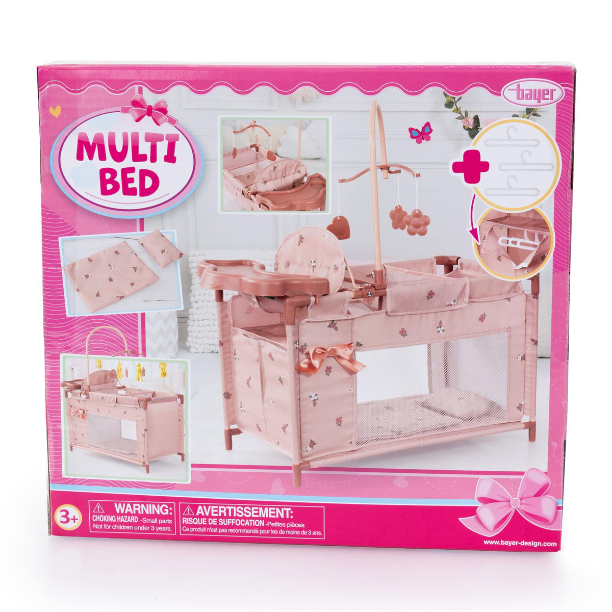 Bayer Doll Multi Bed - Pink