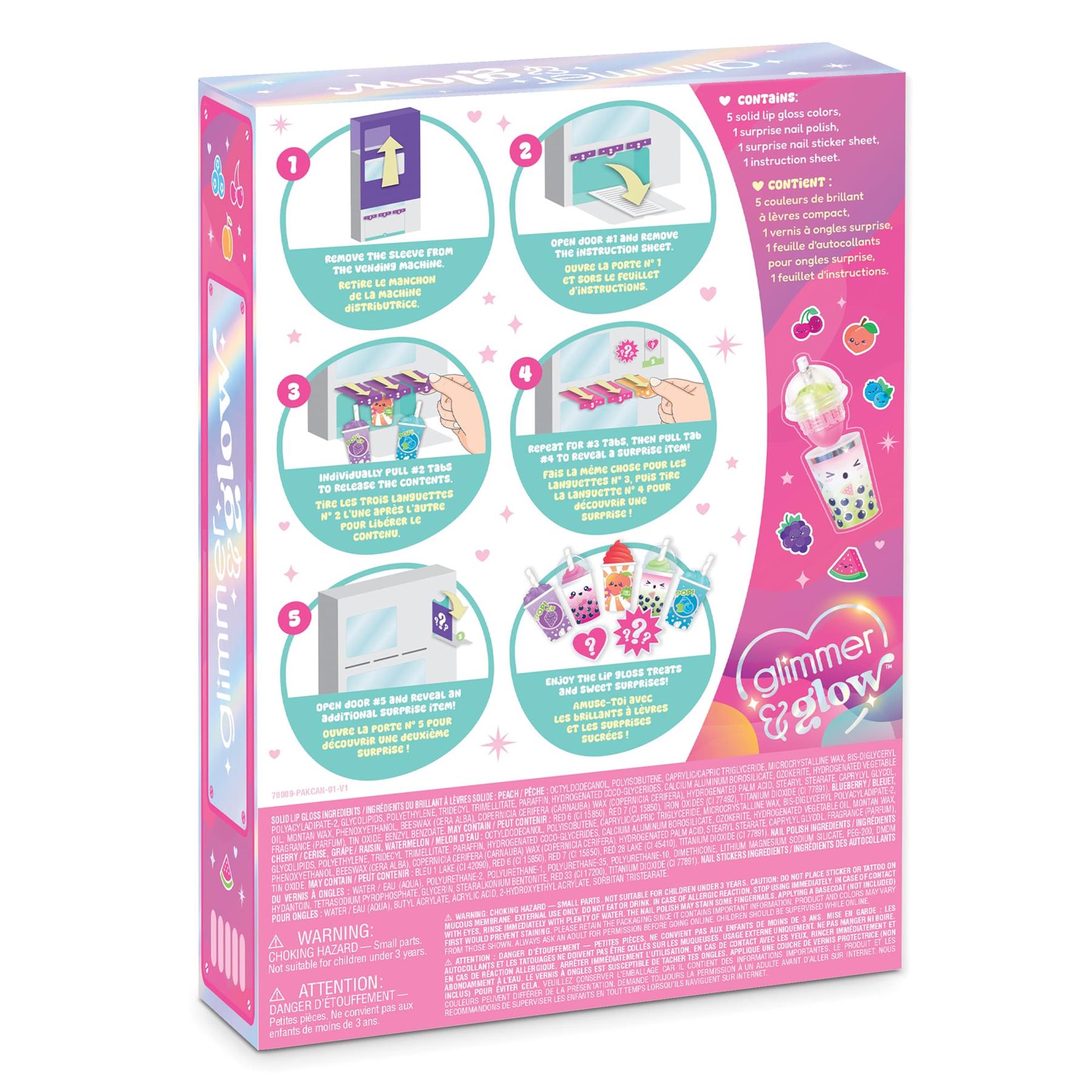 Make It Real Glimmer & Glow Fruity Beauty Cosmetics Vending Machine