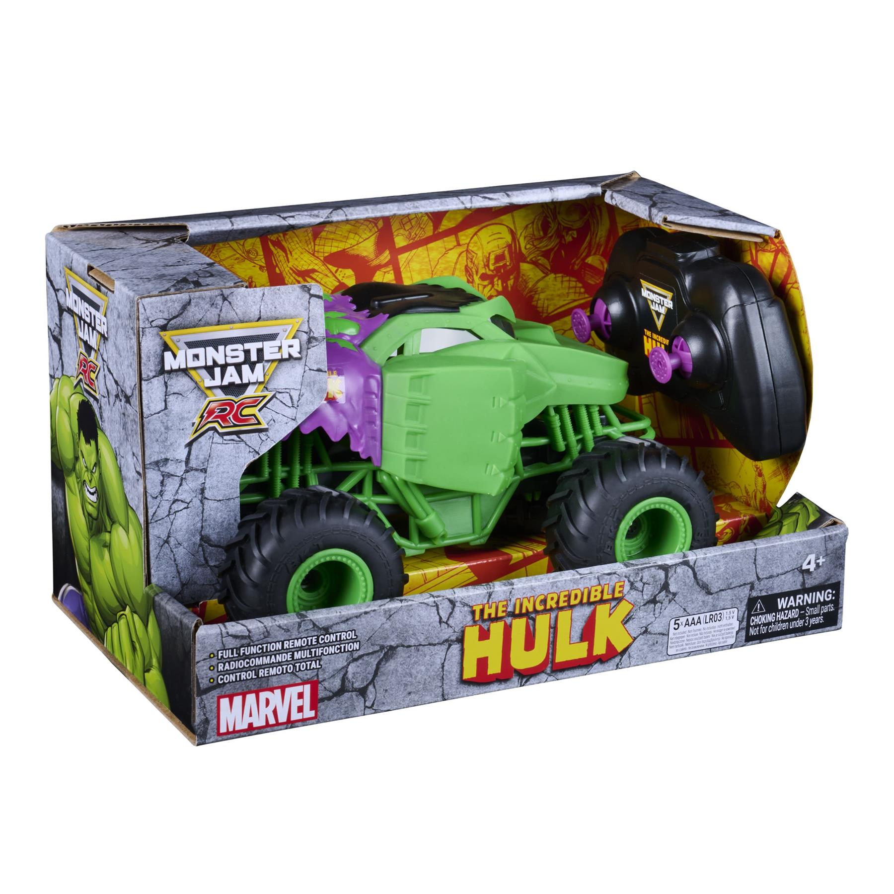 Marvel Monster Jam The Hulk RC 1:24 Scale Monster Truck