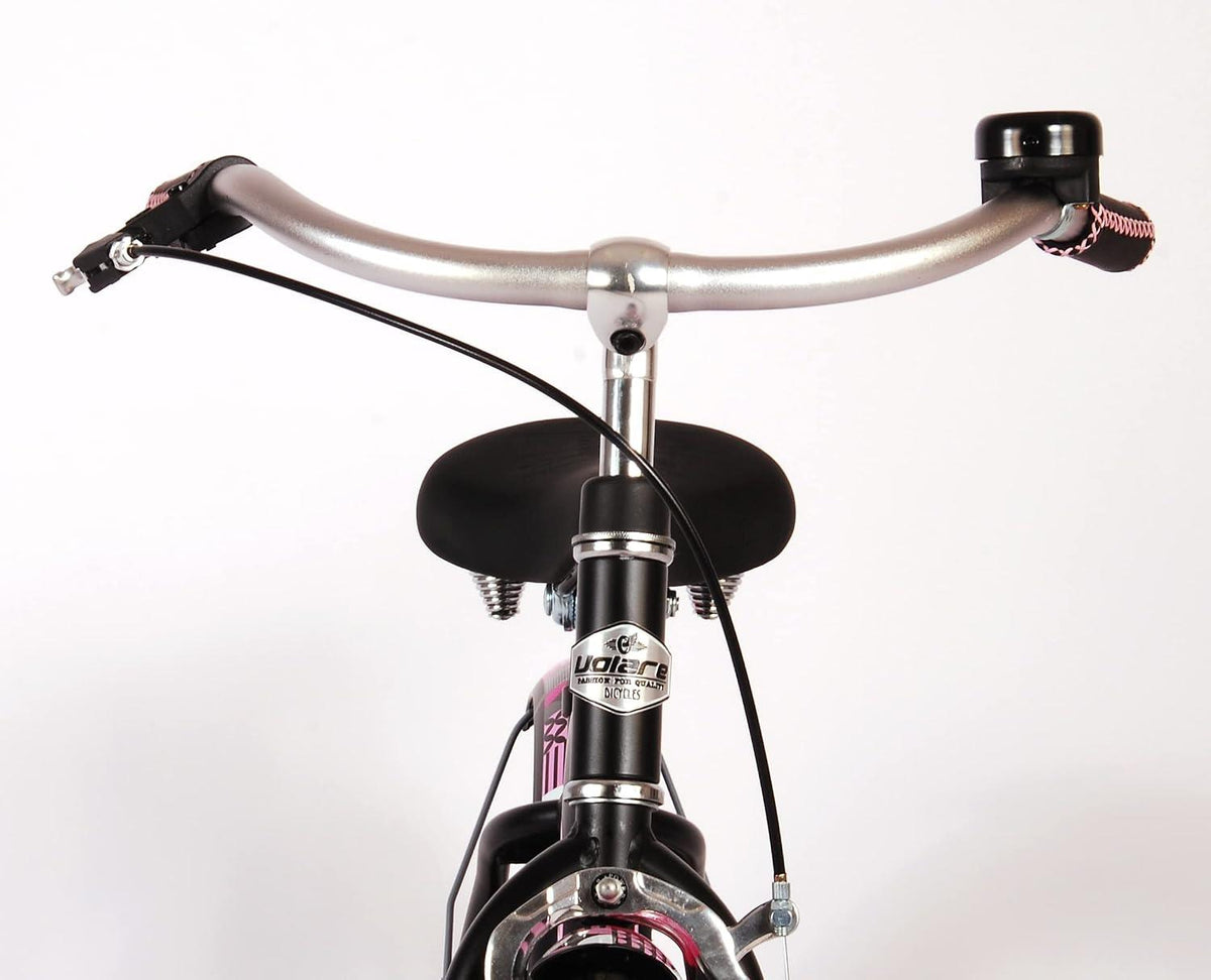 Volare Miracle Cruiser 14-Inch Girl's Bike - Matte Black