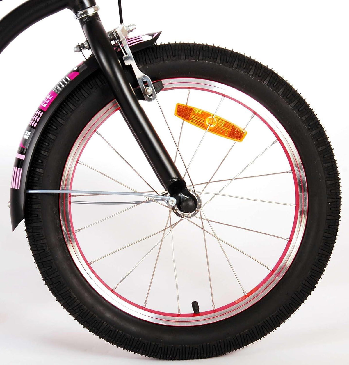 Volare Miracle Cruiser 18-Inch Girl's Bike - Matte Black