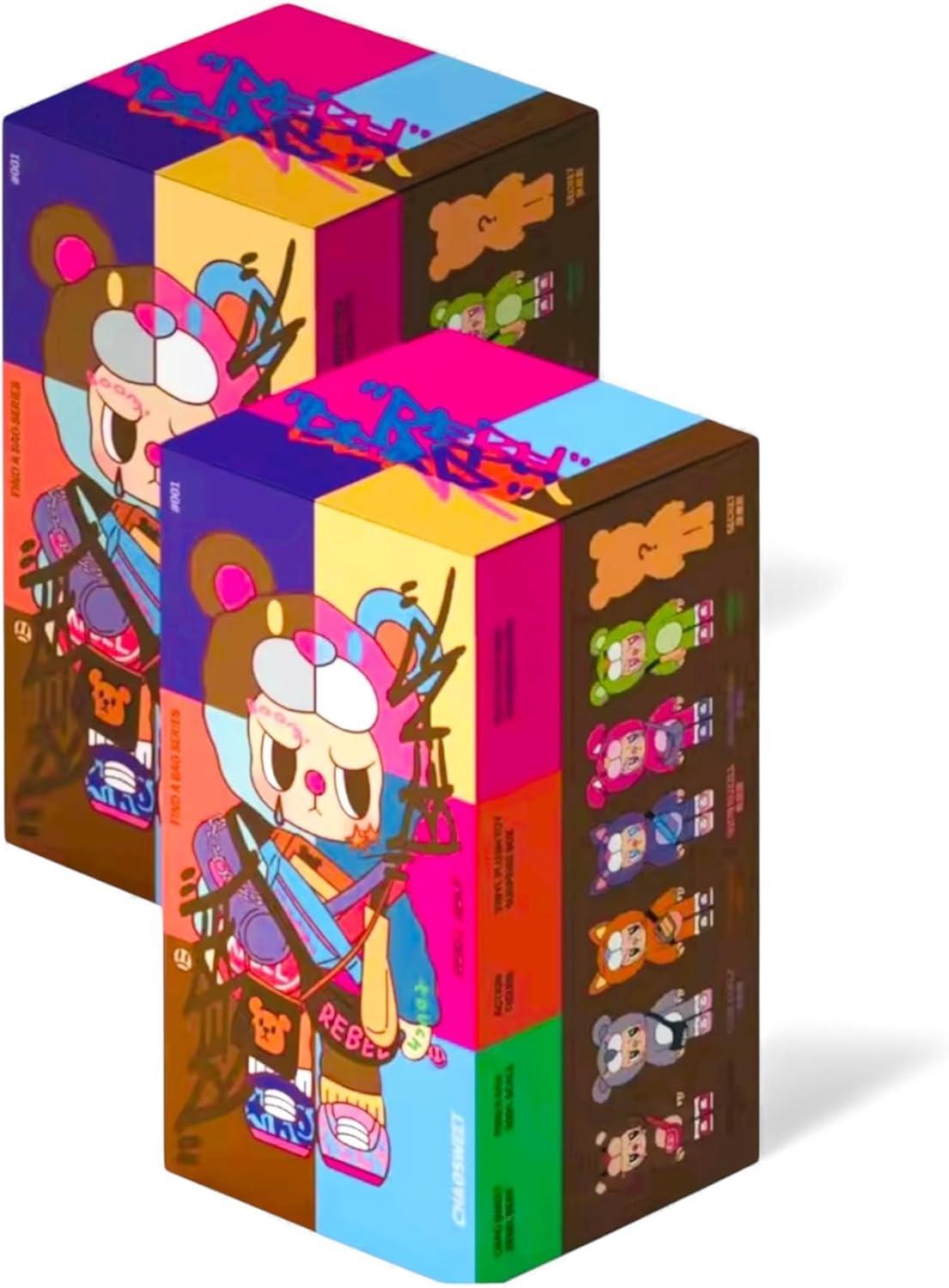 Pop Cuppo Rebel Bear & Bag Movable Plush