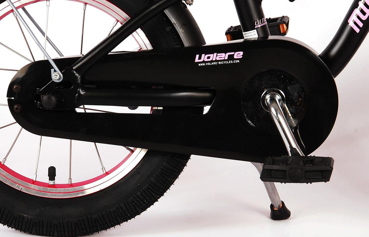 Volare Miracle Cruiser 14-Inch Girl's Bike - Matte Black