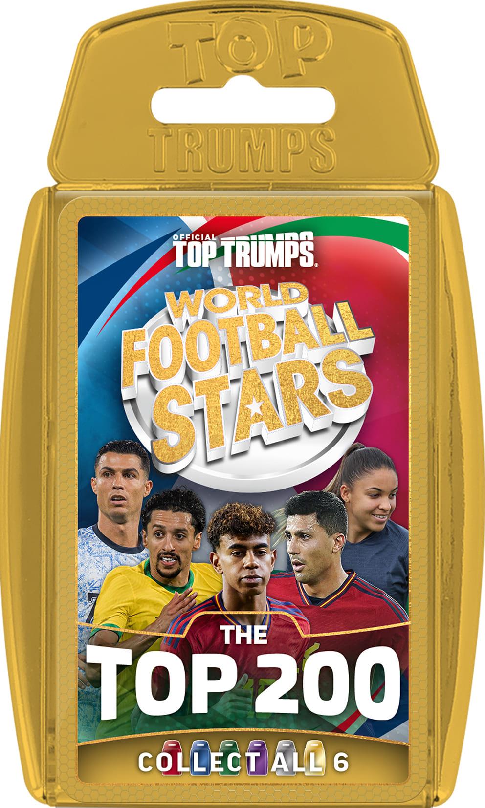 Top Trumps World Football Stars Top 200 Card Game – Chrome Gold Pack