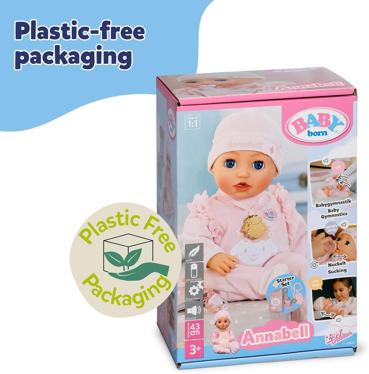 BABY born 43cm Interactive Doll - Annabell
