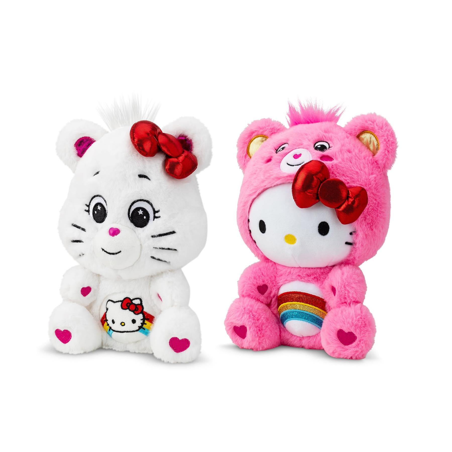 Care Bears x Hello Kitty Cheer Bear & Hello Kitty 2-Pack Plush Set 25cm