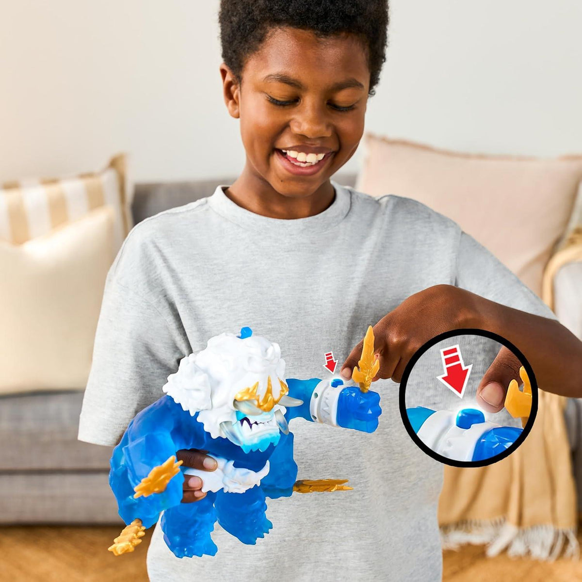 Goo Jit Zu 10-Inch Stretchy Action Figure - King Frostbite