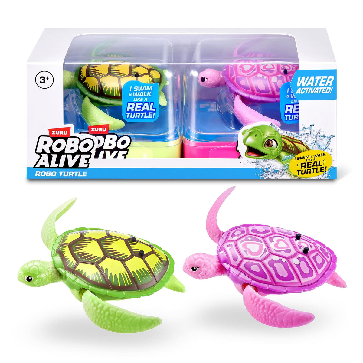 Robo Alive Robotic Water 2-Pack Activated Swimming Turtle