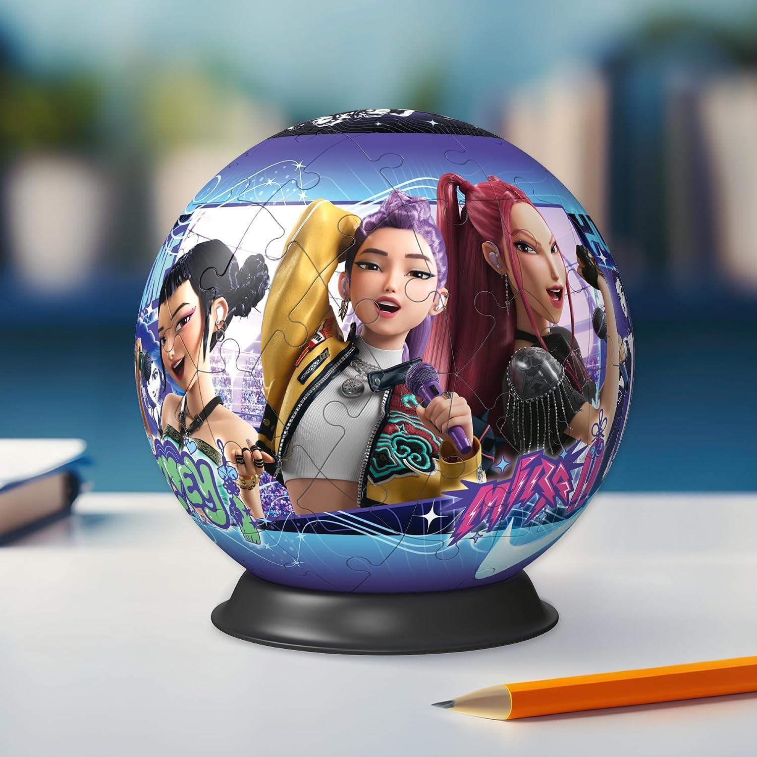 Ravensburger K-Pop Demon Hunters 72 Piece 3D Ball Jigsaw Puzzle