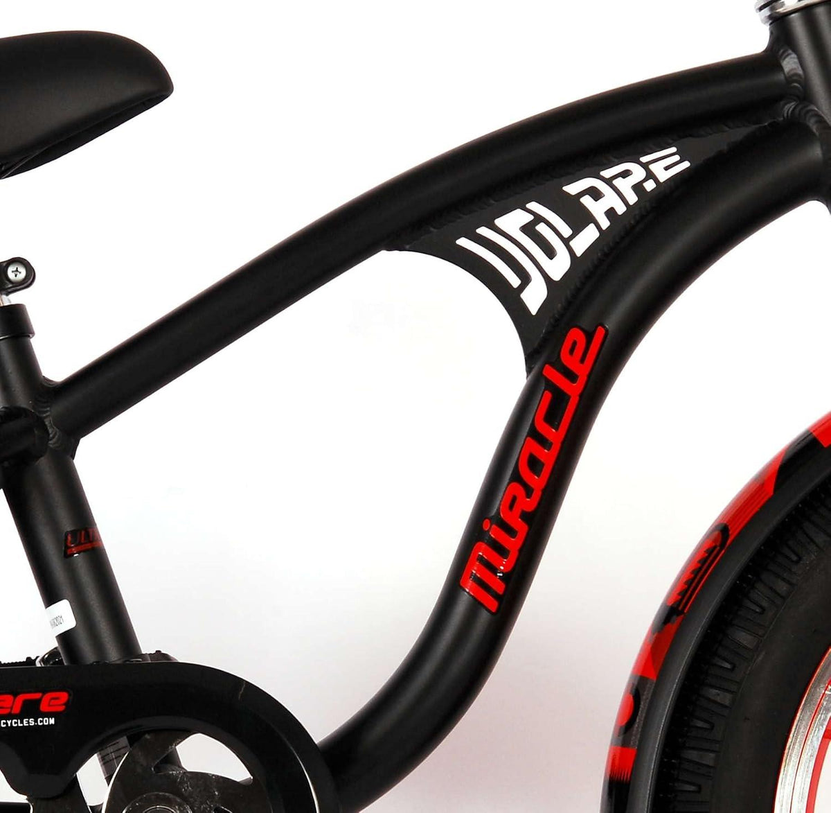Volare Miracle Cruiser 16-Inch Boy's Bike- Matte Black
