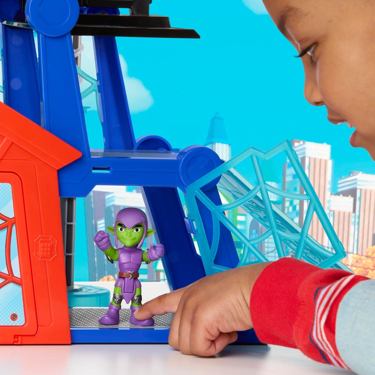 Marvel Spidey and his Amazing Friends Rescue-Webs Web-Quarters Playset