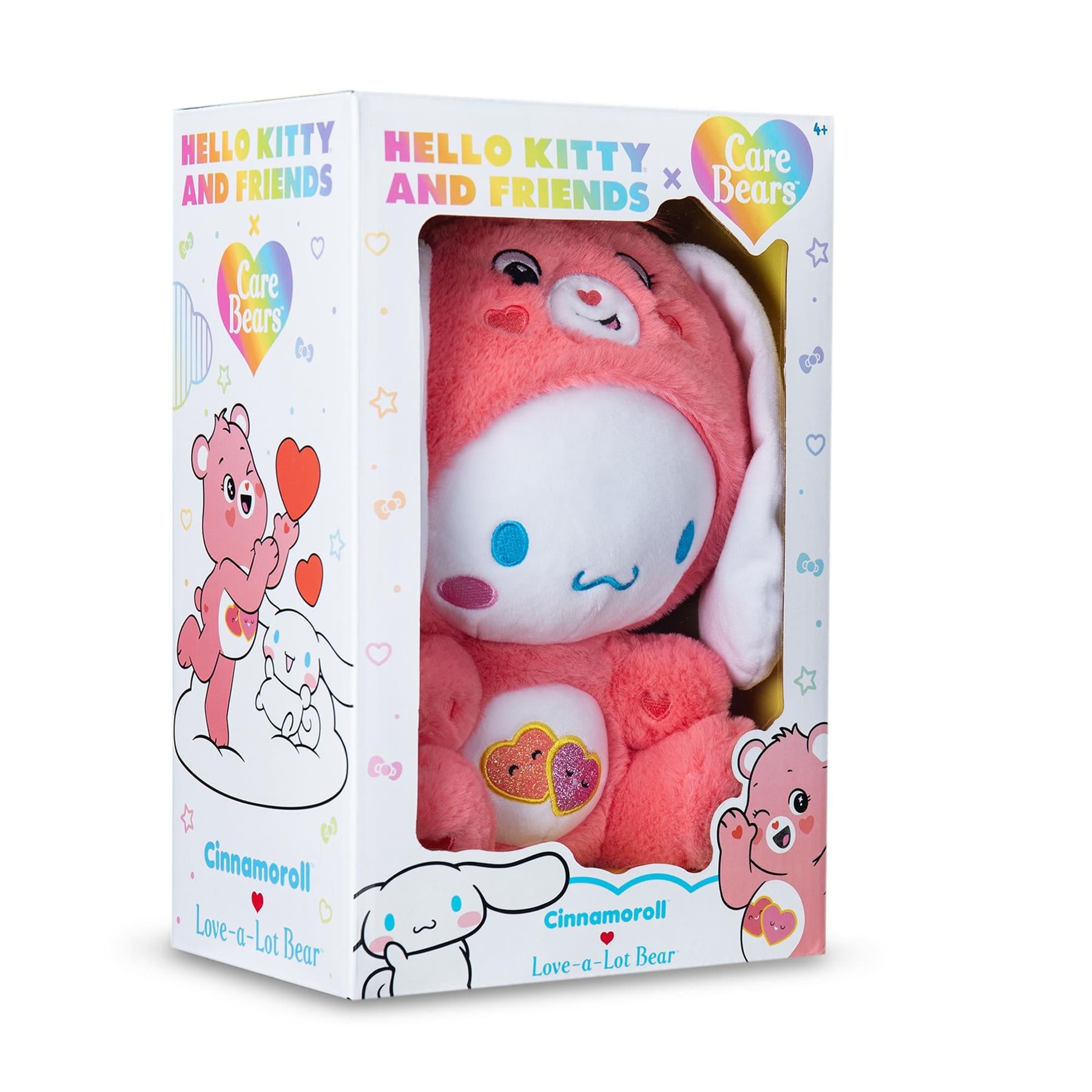 Care Bears x Hello Kitty Cinnamoroll as Love-A-Lot Bear Plush 25cm