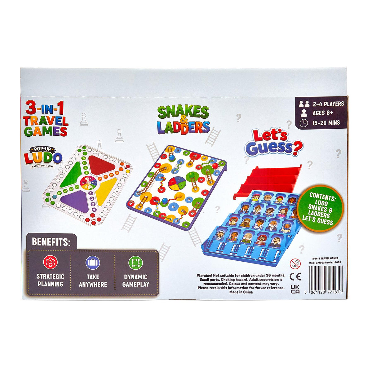 Classic 3-in-1 Travel Games