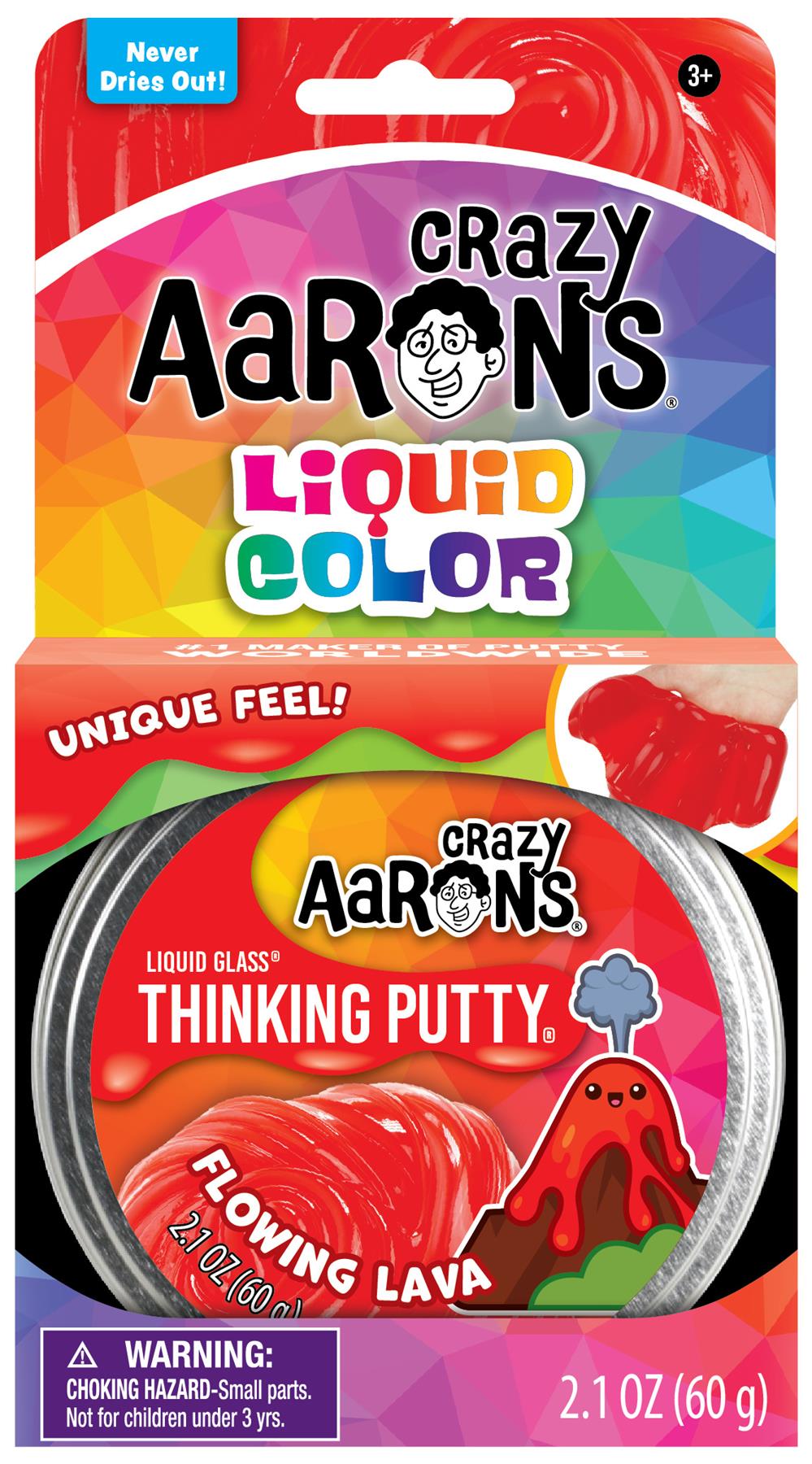 Crazy Aaron's Thinking Putty 3.5-Inch - Flowing Lava