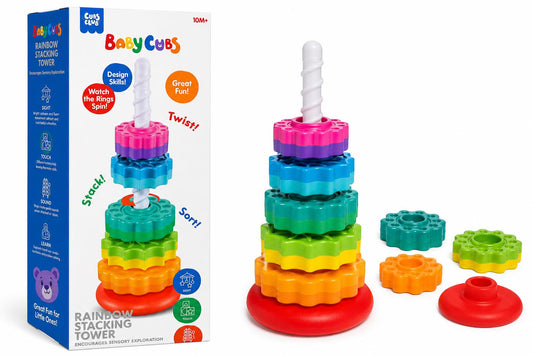 Cubs Club Baby Cubs Rainbow Stacking Tower