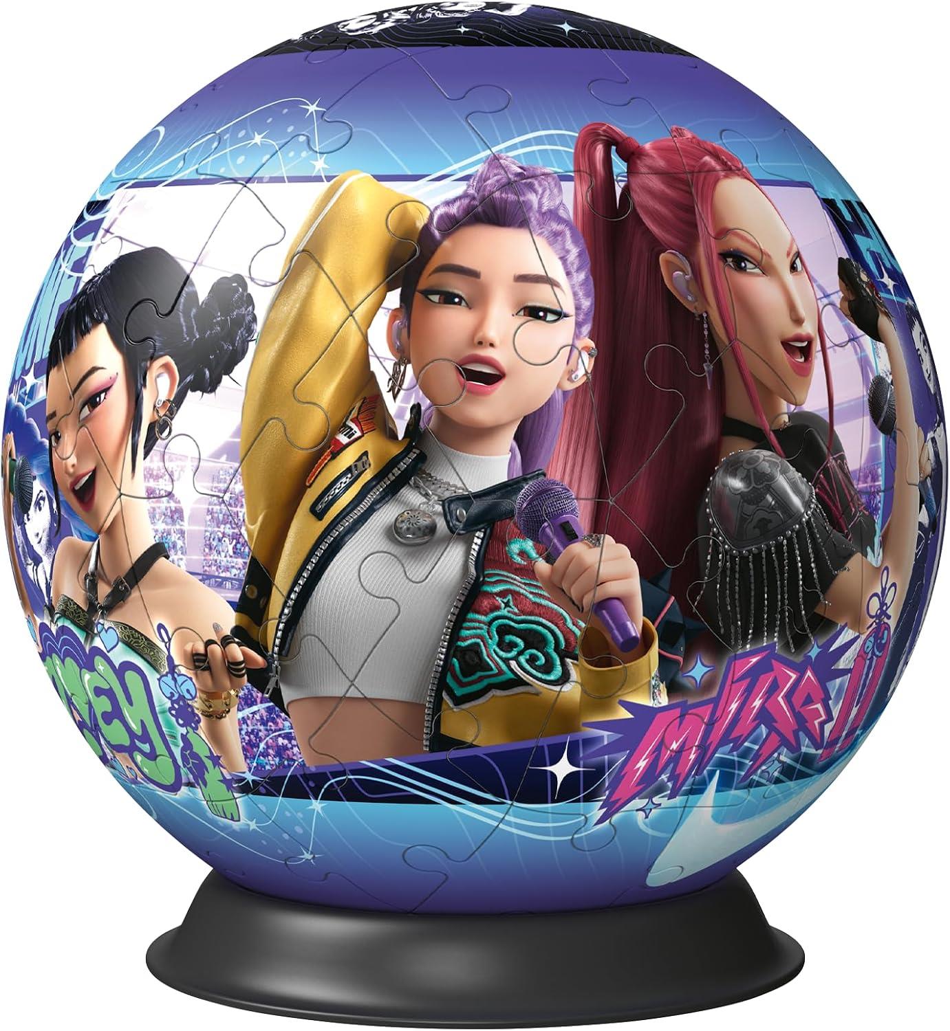 Ravensburger K-Pop Demon Hunters 72 Piece 3D Ball Jigsaw Puzzle
