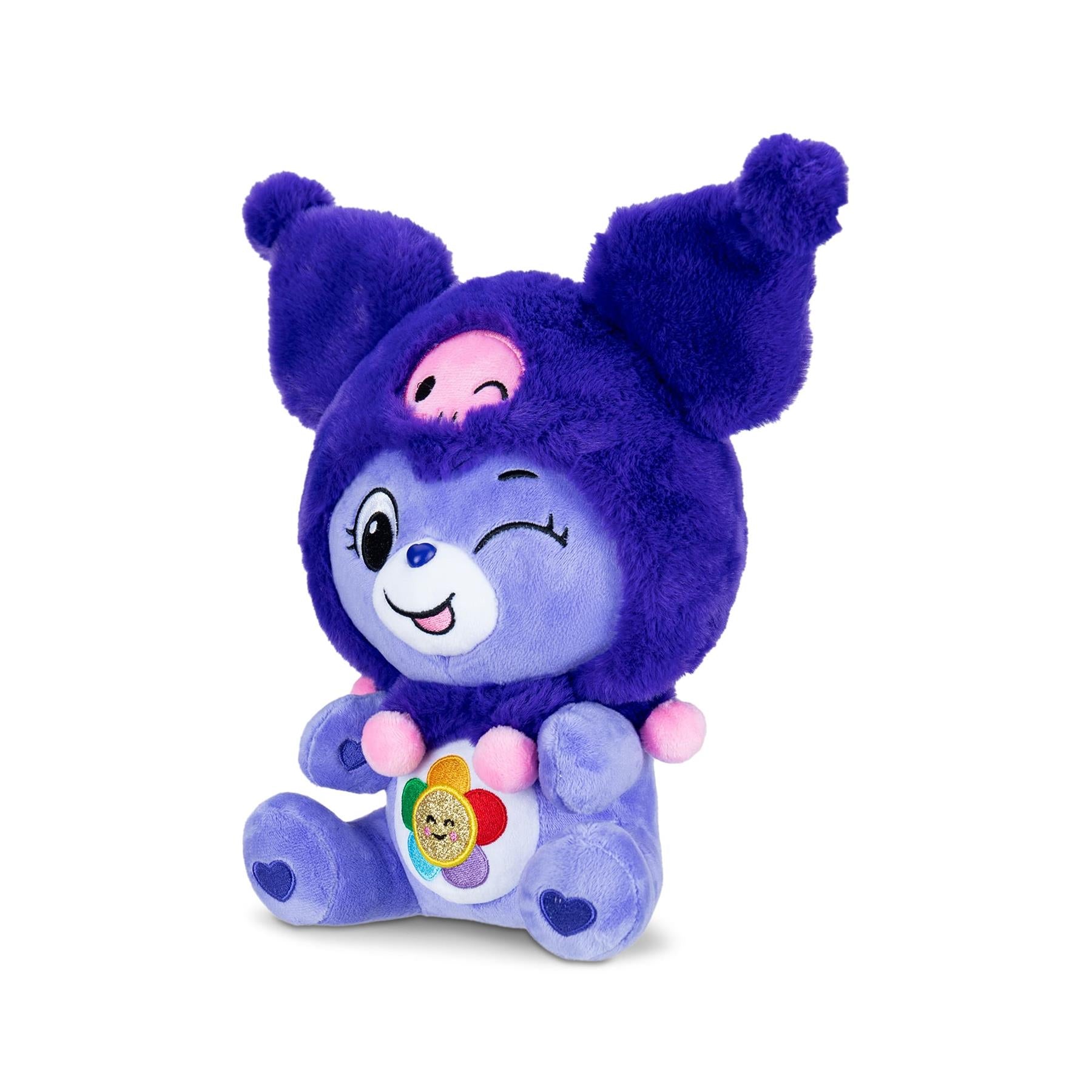 Care Bears x Hello Kitty Harmony Bear as Kuromi Plush 25cm