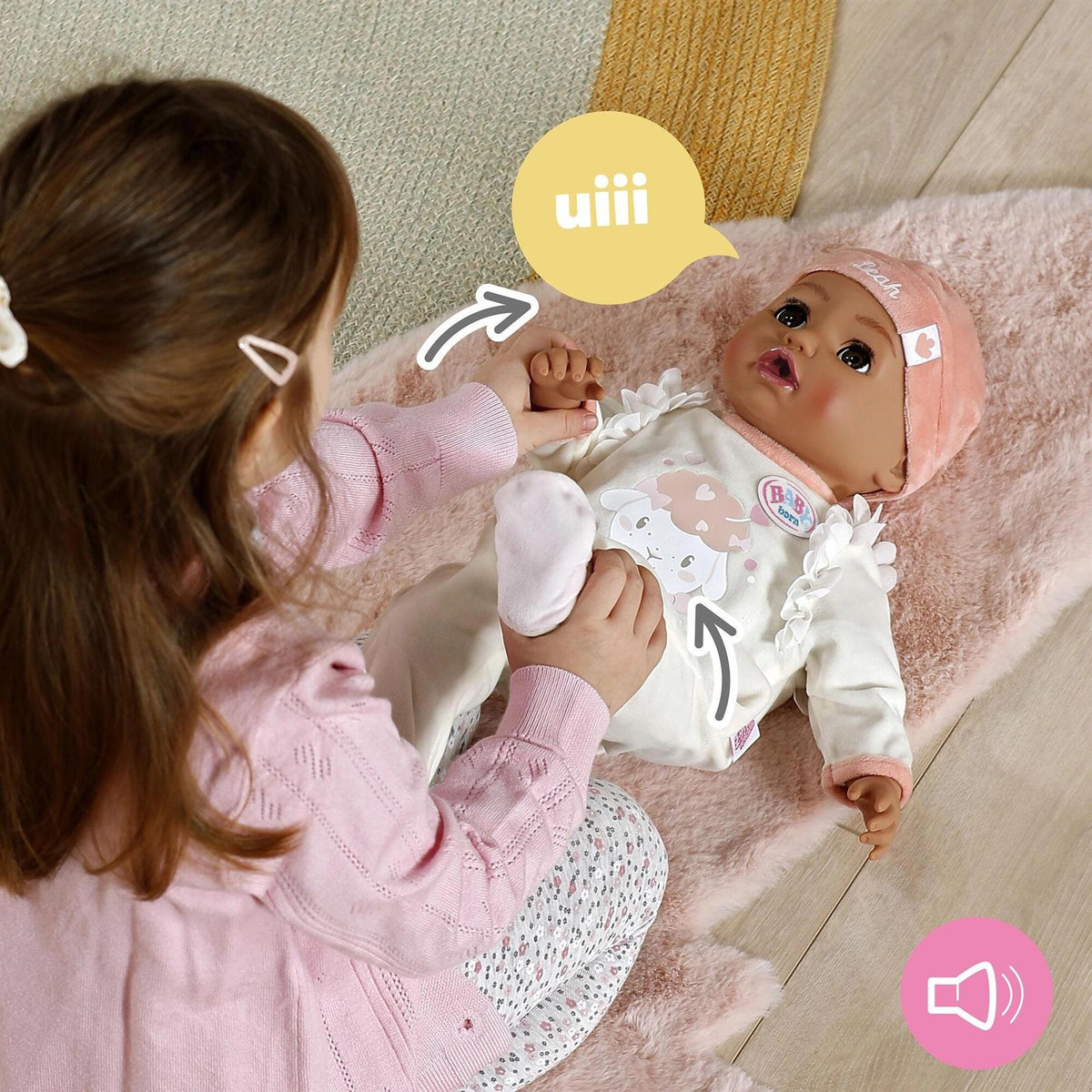BABY born 43cm Interactive Doll - Leah