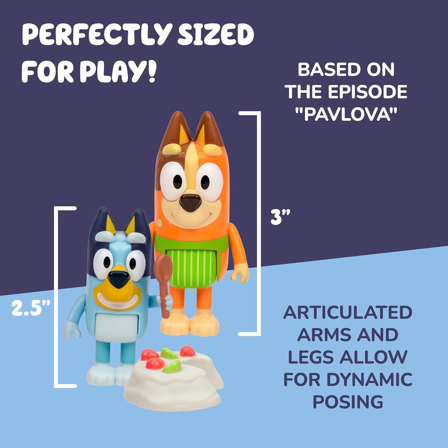 Bluey Let's Play Chef Pavlova 4 Pack Figure Set