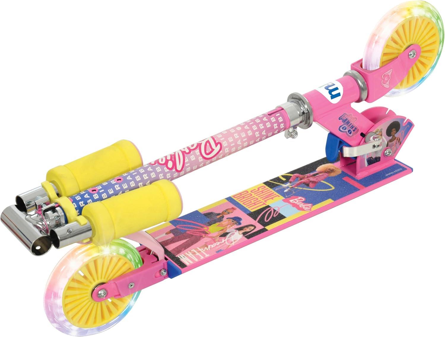 Barbie Folding Inline Scooter with Light Up Wheels