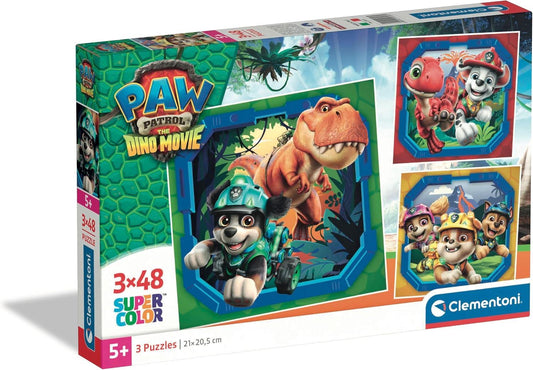 PAW Patrol Dino Movie 3x48 Piece Puzzle