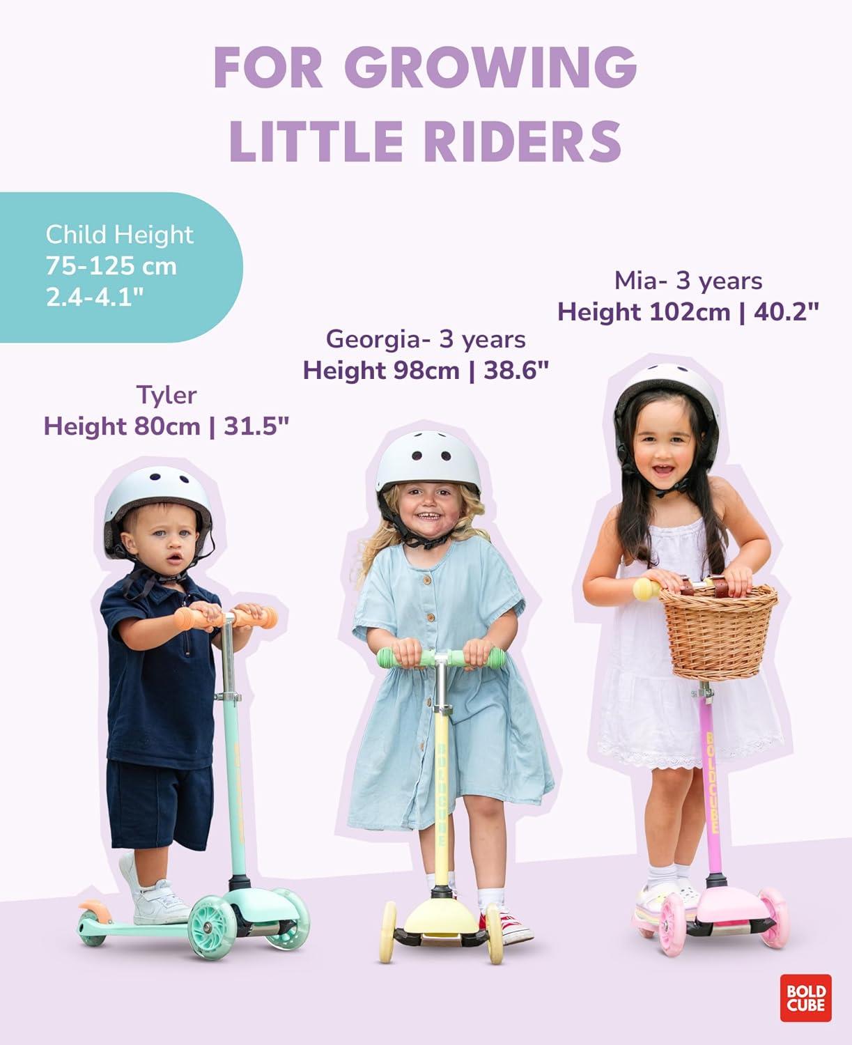 Boldcube Teeny 3 Wheel Scooter - Lilac