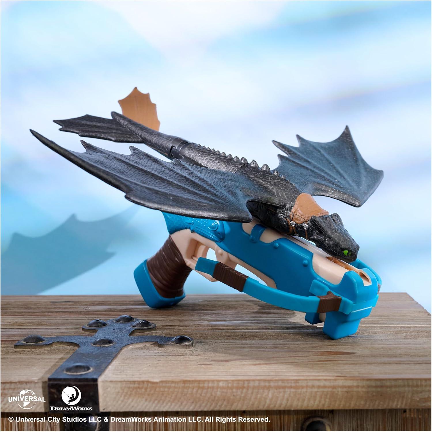 How to Train Your Dragon Toothless Crossbow Launch Flying Stunt Glider