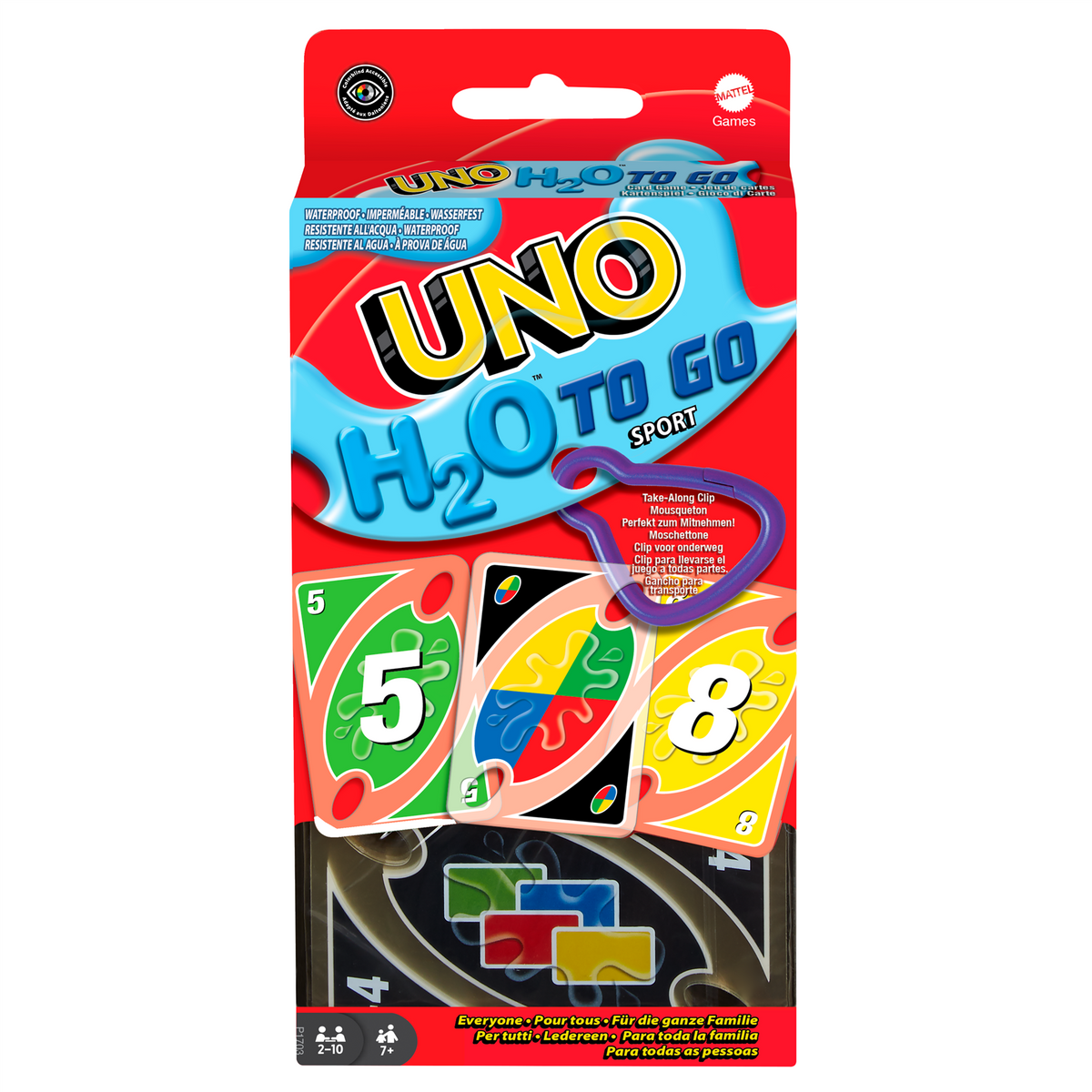 Uno H2O To Go Card Game