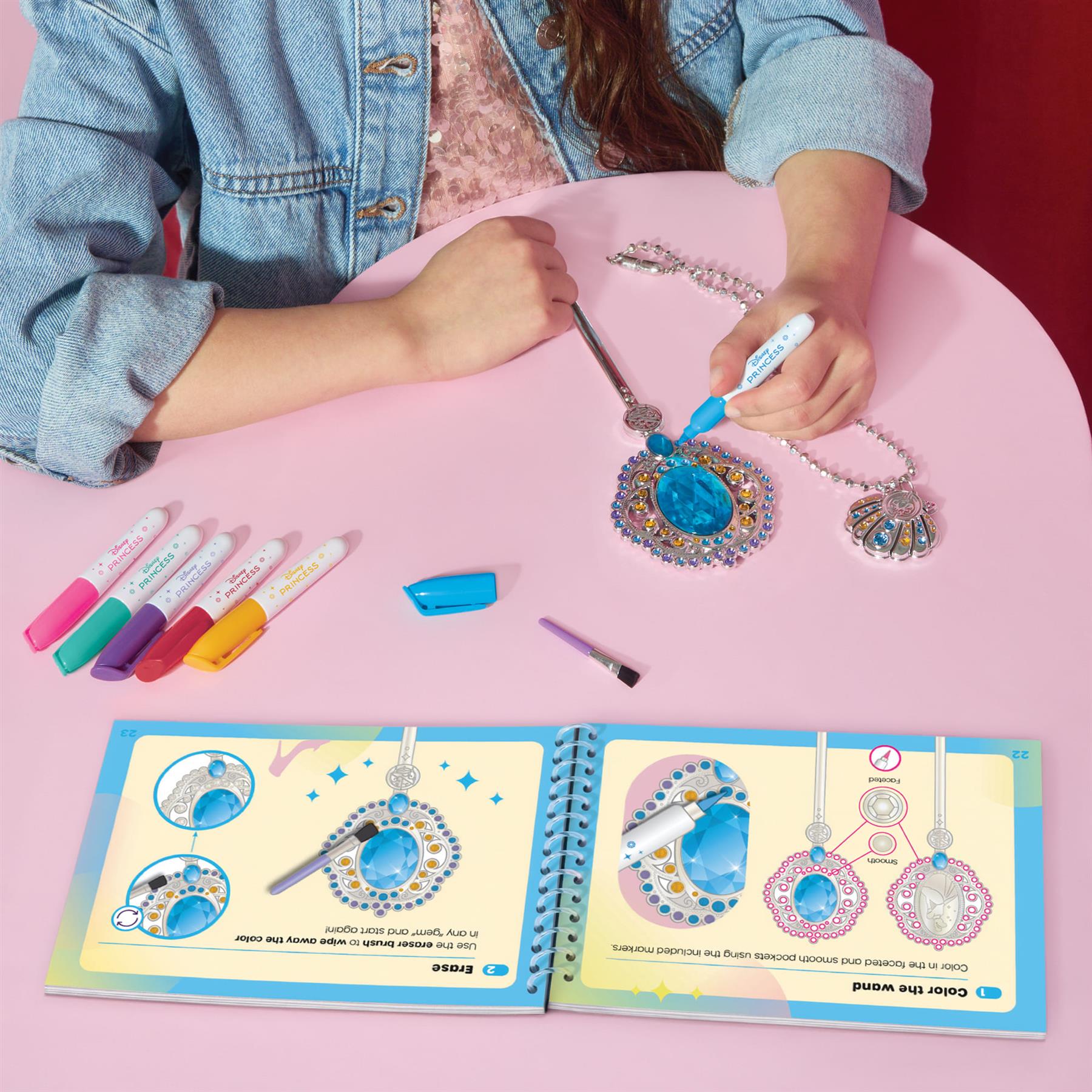 Make It Real Disney Princess Doodle Gems Activity Book & Royal Accessories