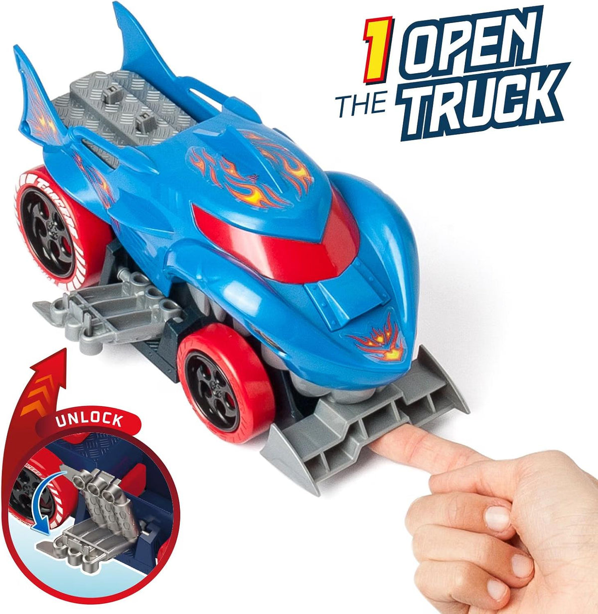 T-Racers Mix 'n Race Squad Launcher -  Shark