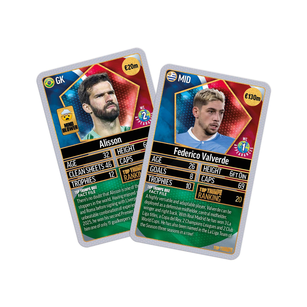 Top Trumps World Football Stars Top 200 Card Game – Chrome Silver Pack